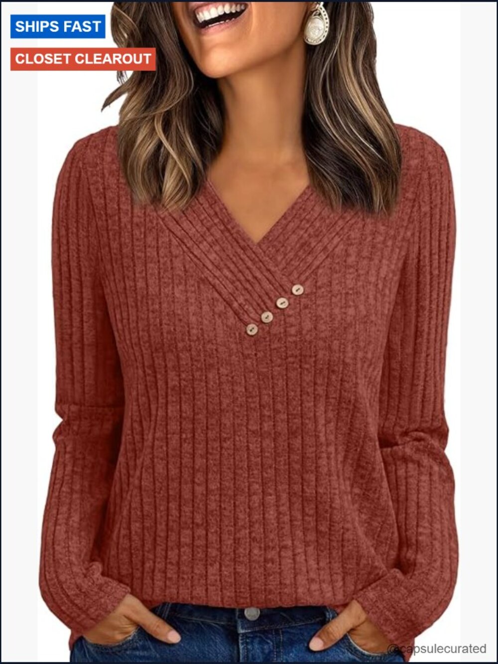 Long Sleeve V Neck Tunic Blouse Dressy Casual Work Top